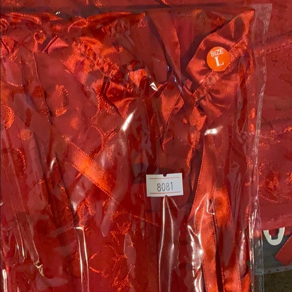 New! Sexy Brocade Corset Size Large - Picture 3 of 4